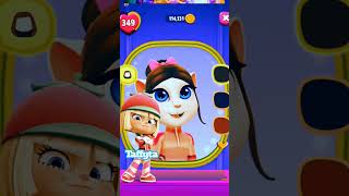 TAFFYTA MUTTONFUDGE Makeover By My Talking Angela viral shorts fyp wreckitralph taffyta [upl. by Ecinnaj]