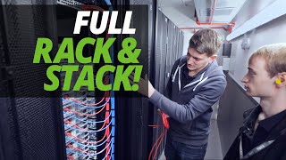 A DAY in the LIFE of the DATA CENTRE  FULL CUSTOMER quotRACK amp STACKquot with ASH amp JAMES [upl. by Ruff307]