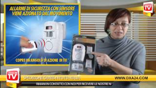 ALLARME DI SICUREZZA CON SENSORE DI MOVIMENTO  DXA24COM [upl. by Enovaj]