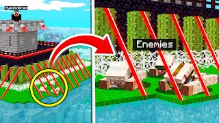 Minecraft Enemies Attack Our MAX Security Base MC War [upl. by Ethelred]