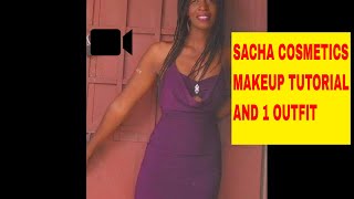 Sacha cosmetics makeup tutorial and 1 outfit [upl. by Ailimaj]