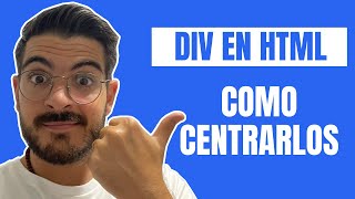 Aprende COMO centrar un DIV en HTML con CSS [upl. by Anihs]