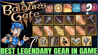 Baldurs Gate 3  ALL 17 Legendary Weapons Armor Ranked amp Showcase  Best MOST POWERFUL Gear Guide [upl. by Arela]