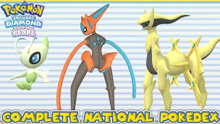 Pokémon Brilliant Diamond amp Shining Pearl  Full National Pokédex Complete [upl. by Llenyaj]