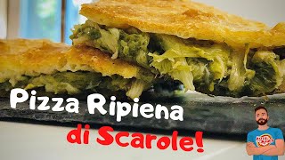 FACCIO LA PIZZA RIPIENA DI SCAROLA CON MAMMA Ricetta Completa [upl. by Khanna]