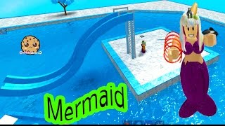 Baby Mermaid Pool  Im A Pirate  Cookieswirlc Lets Play Roblox Online Game Play [upl. by Lucina12]