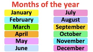 Months of the year  Pronunciation lesson  British English [upl. by Peer]