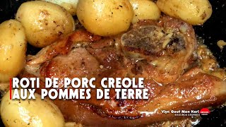 Roti de porc aux pommes de terre à la créole [upl. by Grefer]