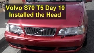 Volvo S70 T5 restoration day 10 finish head clean block install head  Auto Repair Series [upl. by Agle688]