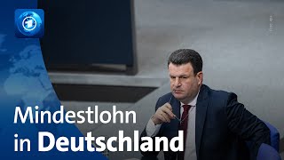 Arbeitsminister Heil SPD fordert deutlichen Anstieg des Mindestlohns [upl. by Lauder]