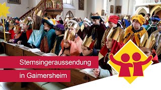 Sternsingeraussendung für 2024 in Gaimersheim [upl. by Airdnoed]