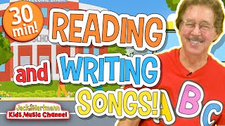 READING and WRITING Songs  30 Minutes of LITERACY Songs for Kids  Jack Hartmann [upl. by Lauter]