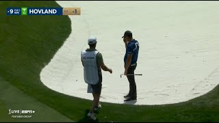 Viktor Hovland makes mess of 9th hole  slams club [upl. by Pry]