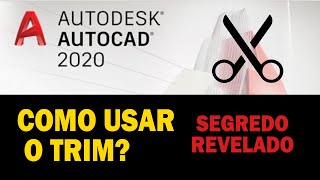 AUTOCAD 2020  DUAS FORMAS DE USAR O TRIM [upl. by Graeme]