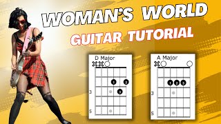 Womans World Katy Perry Guitar Tutorial [upl. by Eluj]