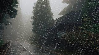 Rain Sounds For Sleeping  99 Instantly Fall Asleep With Rain And Thunder Sound At Night [upl. by Araihc]