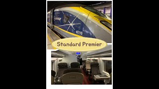 Is Eurostar standard premier worth the money London to Brussels Class e320 train Good food [upl. by Relyk]