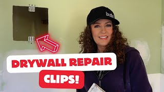 How to use Drywall Repair Clips to patch drywall [upl. by Dessma]