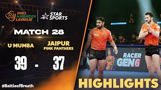 Ajits Super 10 helps U Mumba beat Arjuns Jaipur Pink Panthers  ProKabaddiOnStar 2024 HIGHLIGHTS [upl. by Eniamreg782]