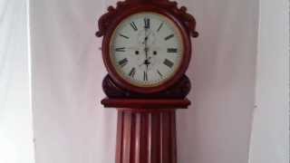 Rare antique Scottish mahogany longcase clock [upl. by Anik691]