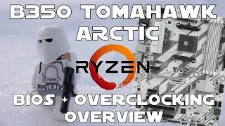 Msi B350 Tomahawk Arctic  Bios  Overclocking Review [upl. by Vtehsta]