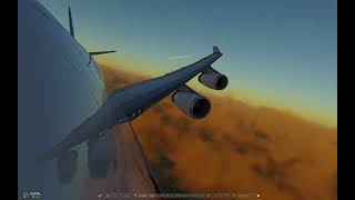 Early morning cargo transport headed for TriCities Airport Pasco Washington descending [upl. by Akinam593]