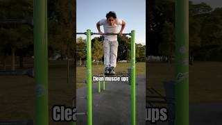 Doing clean muscle ups rate this fyp gym m [upl. by Hippel]