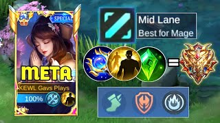 GUINEVERE NEW META MID LANE BEST BUILD AND EMBLEM 2023  Guinevere best build 2023 [upl. by Solracsiul]