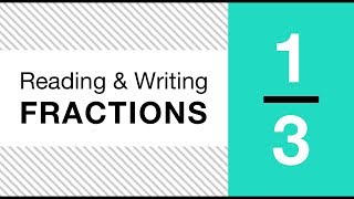 Math Basics Reading and Writing Fractions [upl. by Rafaelle]