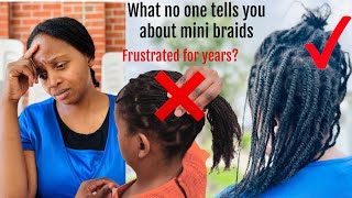 What No one tells you about Mini Braids Why l choose Mini twist over Braids [upl. by Attenyl]