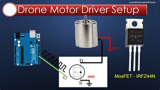 Mini Drone Motor Driver using Arduino [upl. by Nariko]