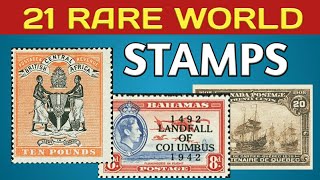 Most Expensive Stamps Seldom Offered At Auctions  Top 21 Stamps [upl. by Modestine]