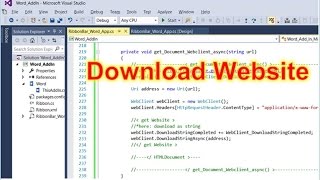 C Download a Website with a webClient into HTMLDocument [upl. by Rufina]