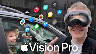 Using Apple Vision Pro IN PUBLIC WILD Reactions [upl. by Onileva889]