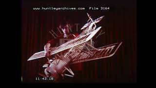 Making a flying model aircraft 1970s Archive film 3164 [upl. by Barde]