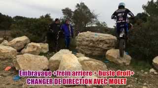 MOTO TRIAL TRAINING ALEX FERRER DEPLACEMENT SUR LA ROUE ARRIERE 2014 [upl. by Diraf]