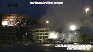 Giants Stadium Press Box Demolition [upl. by Rivers151]