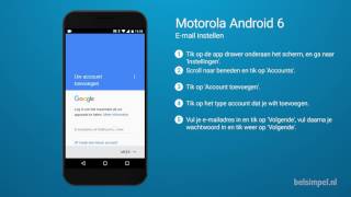 Tips amp Tricks  Motorola smartphone Email instellen Android 6 [upl. by Azyl251]