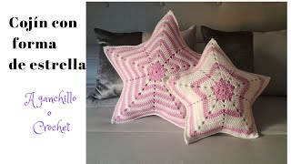 COJÍN CON FORMA DE ESTRELLA A GANCHILLO O CROCHET [upl. by Hymie867]