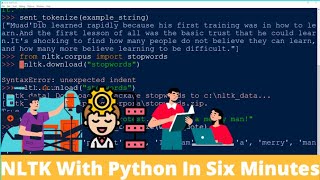 Complete NLTK With Python In Under 6 Minutes [upl. by Akyre]