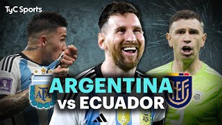 EN VIVO 🔴 ARGENTINA vs ECUADOR POR LAS ELIMINATORIAS ⚽ ¡Juega la SCALONETA por TyC SPORTS [upl. by Sucramal880]