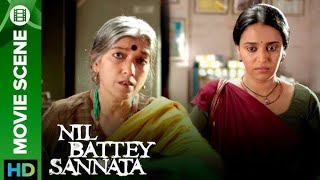 Nil Battey Sannata Full Movie Scenes Swara Bhaskar Movie Scene  Pankaj Tripathi Movie Scene video [upl. by Proudlove]