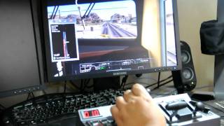 RailDriver Cab Controller with Rail Simulator 2 RailWorks HD Demo [upl. by Dell]