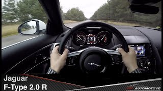 Jaguar FType 20 RDynamics POV Test Drive  Drifting  Acceleration 0  200 kmh [upl. by Innig]