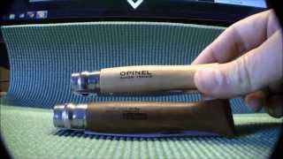 Opinel Knife Handle Mod [upl. by Ahsinot]