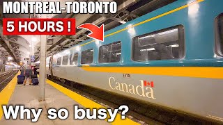 🇨🇦 Riding on Canadas MOST POPULAR Train  VIA Rail The Corridor Business Class Montreal→Toronto [upl. by Eneiluj]