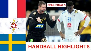 handball highlights France vs Sweden Semi Finals Mens EHF EURO 2022 [upl. by Tera]