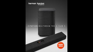 Harman Kardon Citation Multi Beam 700 Compact Soundbar with Citation Wireless Subwoofer Deep Bass [upl. by Schroth587]