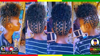 JIFUNZE JINSI YA KUSUKA MITINDO YA NYWELE ZA UZI  How To Do African Wool Hair Style Threadhair [upl. by Ruddie]