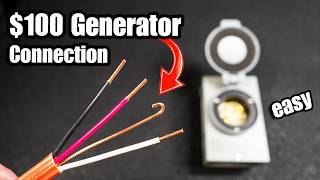 Cheap amp Easy Way to Connect a Generator to Your House  Legal Too [upl. by Jadwiga]